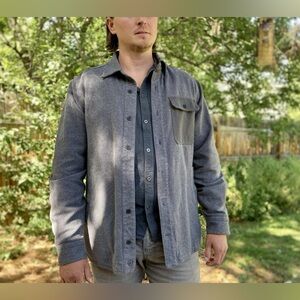 United by Blue Flannel-Lined Salvaged Hemp Shirt Jacket Men’s Size Large